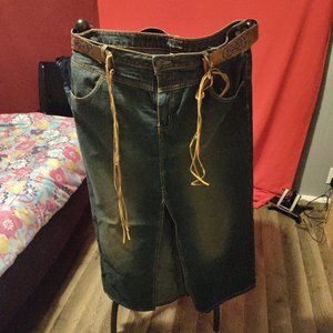 Ladies denim jean skirt